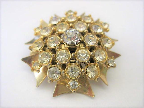 Crystals Rhinestone Cluster Versatile Pin