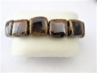 Dark Brown Ceramic Bead Bracelet