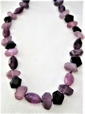 Long Faux Amethyst Necklace  by Coldwater Creek