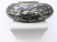 Etched Stainless Steel Bangle Bracelet