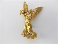 Golden Angel with Star Brooch  by 94TGT, Inc