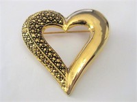 Gold Heart Pin