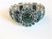 Emerald Green Stretch Band Bracelet