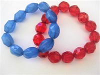 Red Blue Bracelet Set