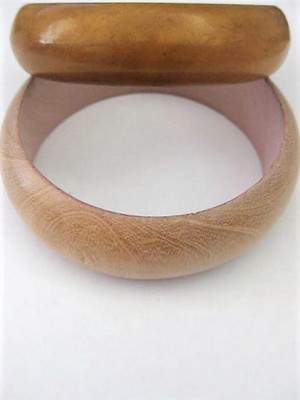 Wooden Bangle Bracelet Set