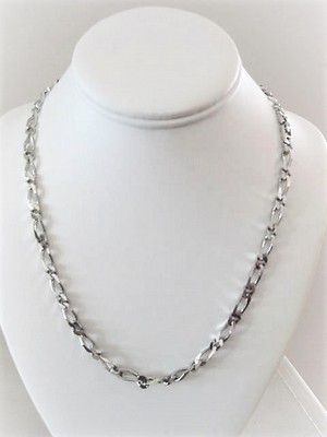 Sleek Silver Chain Necklace   by Monet