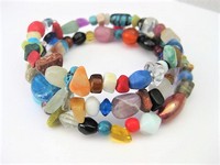 Multiple Stone Wrap-around Bracelet