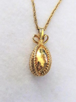 Replica Faberge Egg Pendant Necklace  by Joan Rivers