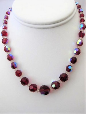 Laguna Red Crystal Choker Necklace