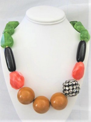 Bold Statement Beaded Necklace