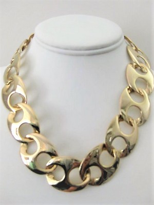 Large Gold Link Necklace