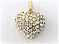 CZ Heart Pendant   by Monet