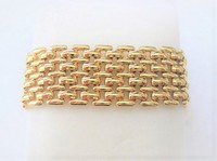 Gold-tone Mesh Bracelet   by Monet