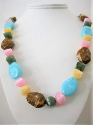 Acrylic Agate Stones Necklace