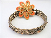 Orange Pin Bracelet Set