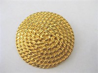 Gold Spiral Rope Brooch  by Park Lane