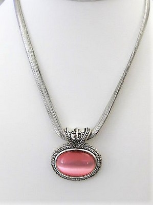 Pink Cabochon Necklace   by Kenneth Cole