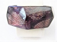 Wide Purple Glitter Bangle