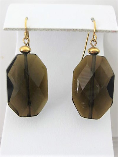 Smoky Quartz Drop Pierced Earrings  by  Saks Fifth Avenue