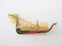 Viking Dragon Ship Pin