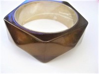 Chunky Brown Bangle Bracelet  by Kenneth Cole