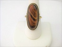 Brown Agate Ring  8/9   by Avon