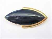 Black Gold Retro Pin Brooch   by Monet