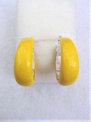 Yellow Hoop Earrings