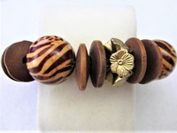 Boho Wooden Bead Bracelet