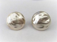 Large Pearl Clip Earrings   by Richelieu