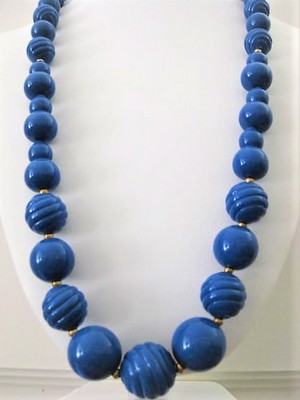 Marine Blue Long Necklace