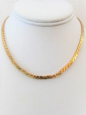 Gold-tone Chain Choker Necklace   by Monet