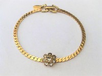 Slinky Gold Rhinestone Bracelet   by Park Lane