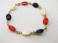 Red, White Blue Bracelet