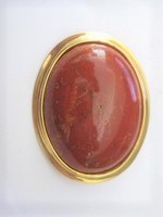 Agate Faux Brooch Pin