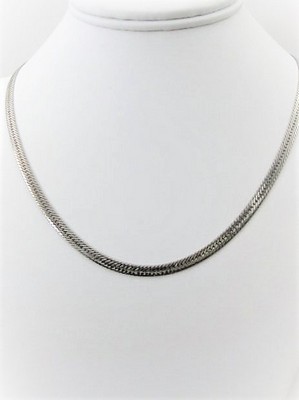 Sterling Silver Italian Herringbone Chain  30"